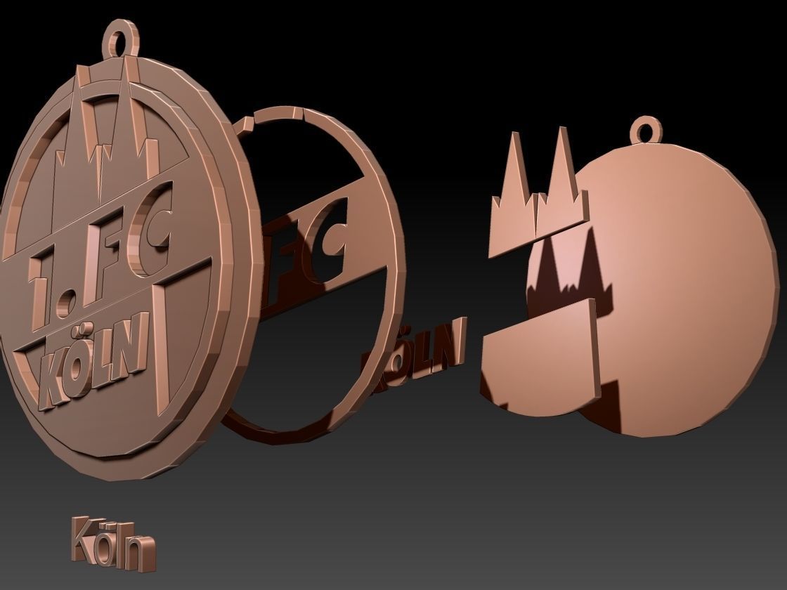 Bundesliga all logo teams printable and renderable 3D print model_36