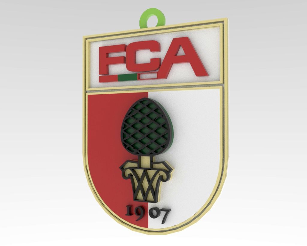Bundesliga all logo teams printable and renderable 3D print model_55