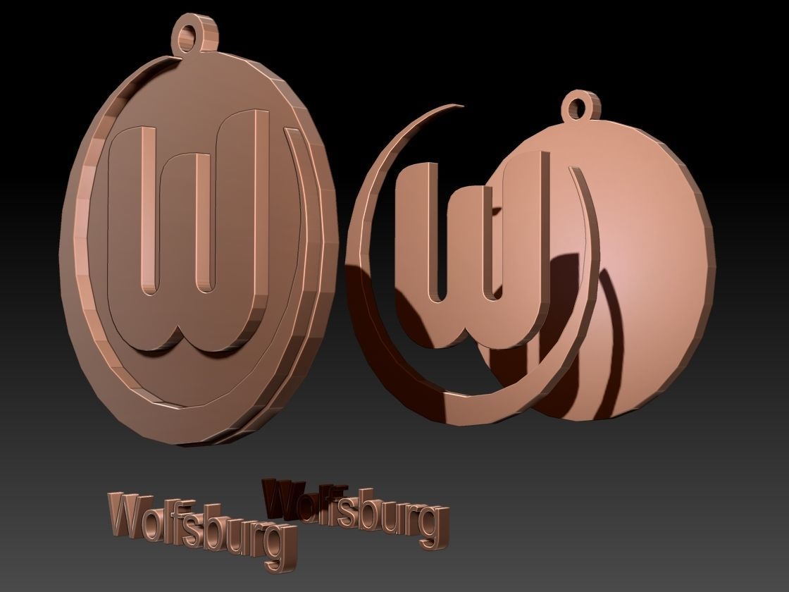 Bundesliga all logo teams printable and renderable 3D print model_37