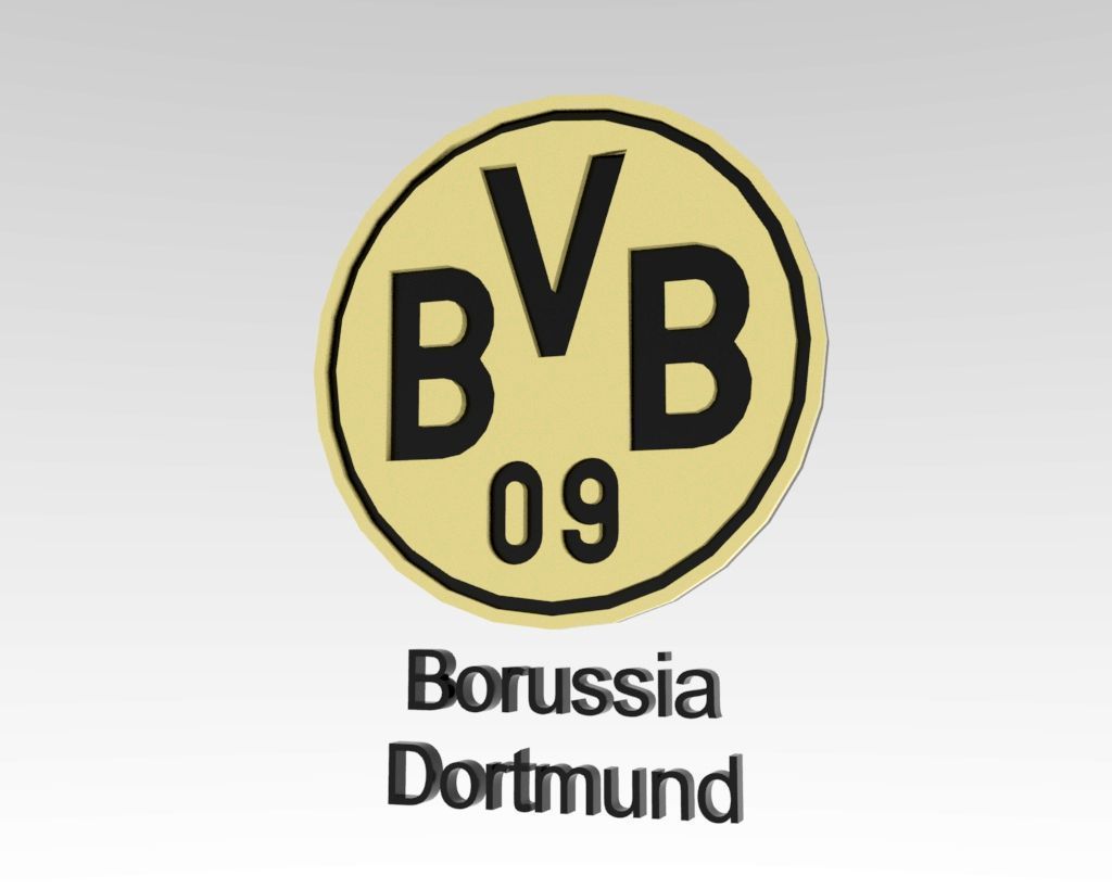 Bundesliga all logo teams printable and renderable 3D print model_4