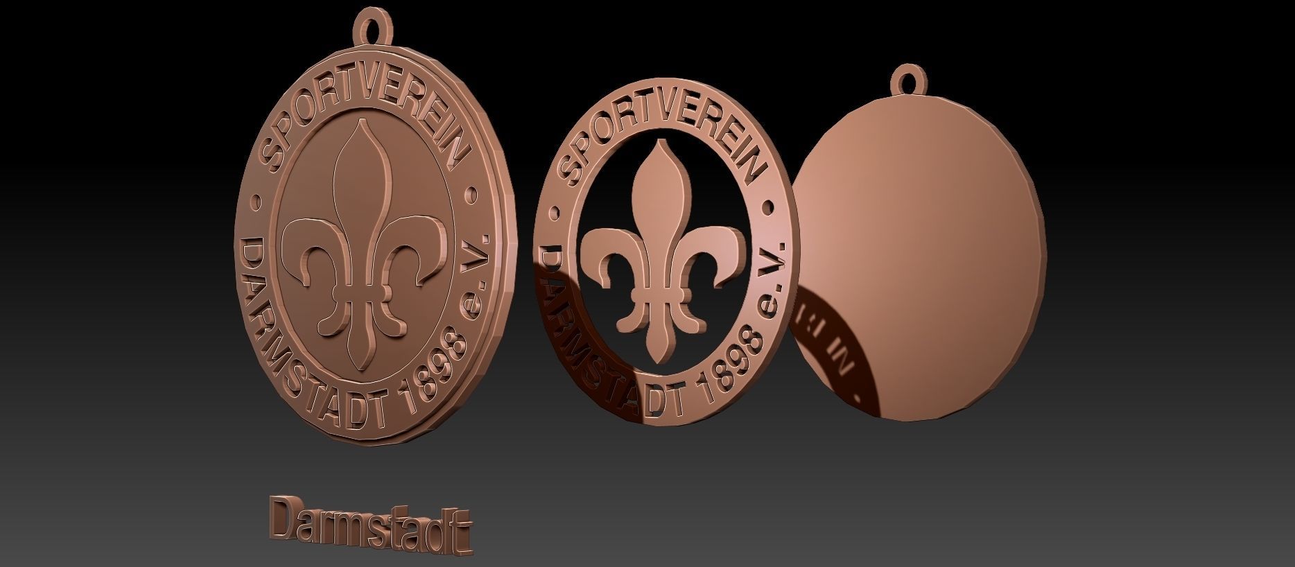 Bundesliga all logo teams printable and renderable 3D print model_50