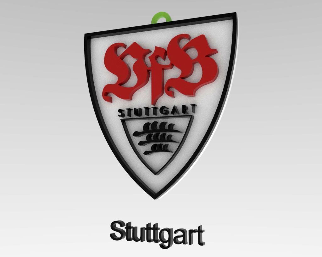 Bundesliga all logo teams printable and renderable 3D print model_51