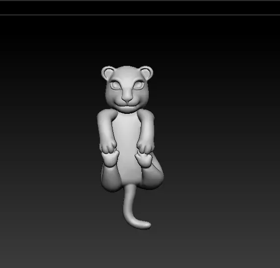 Hanging Tiger Model 3D print model_0