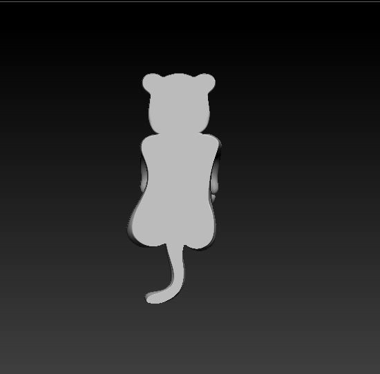 Hanging Tiger Model 3D print model_3