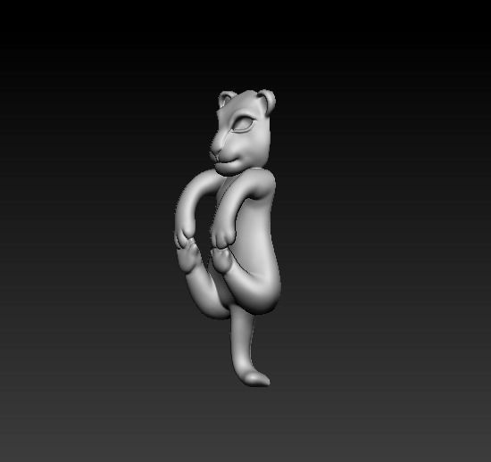 Hanging Tiger Model 3D print model_1