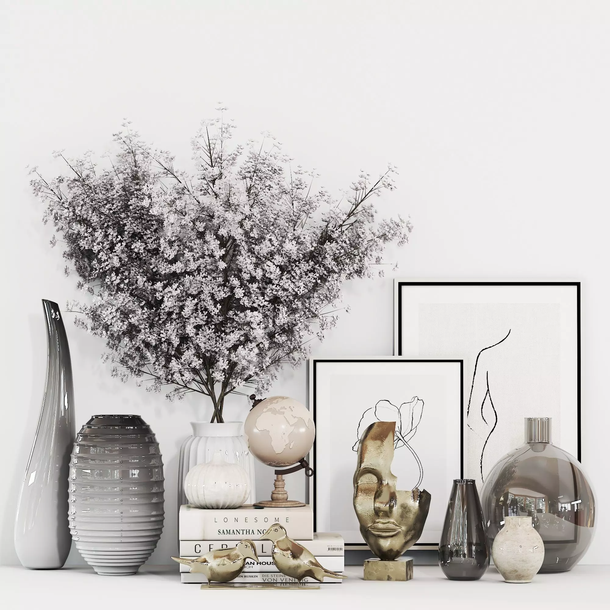  decorative set-04 Low-poly 3D model_0