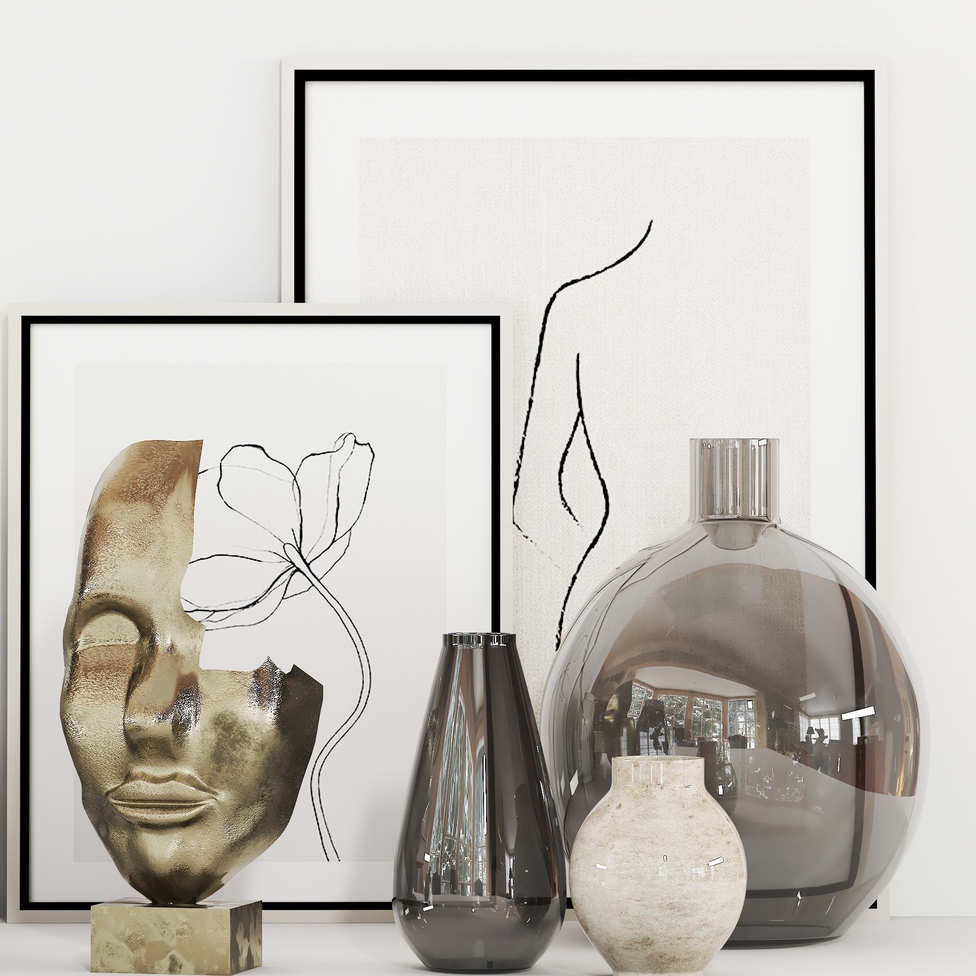  decorative set-04 Low-poly 3D model_1