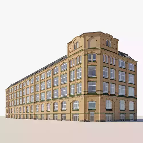German Loft Building 3D model German Loft Building 3D model