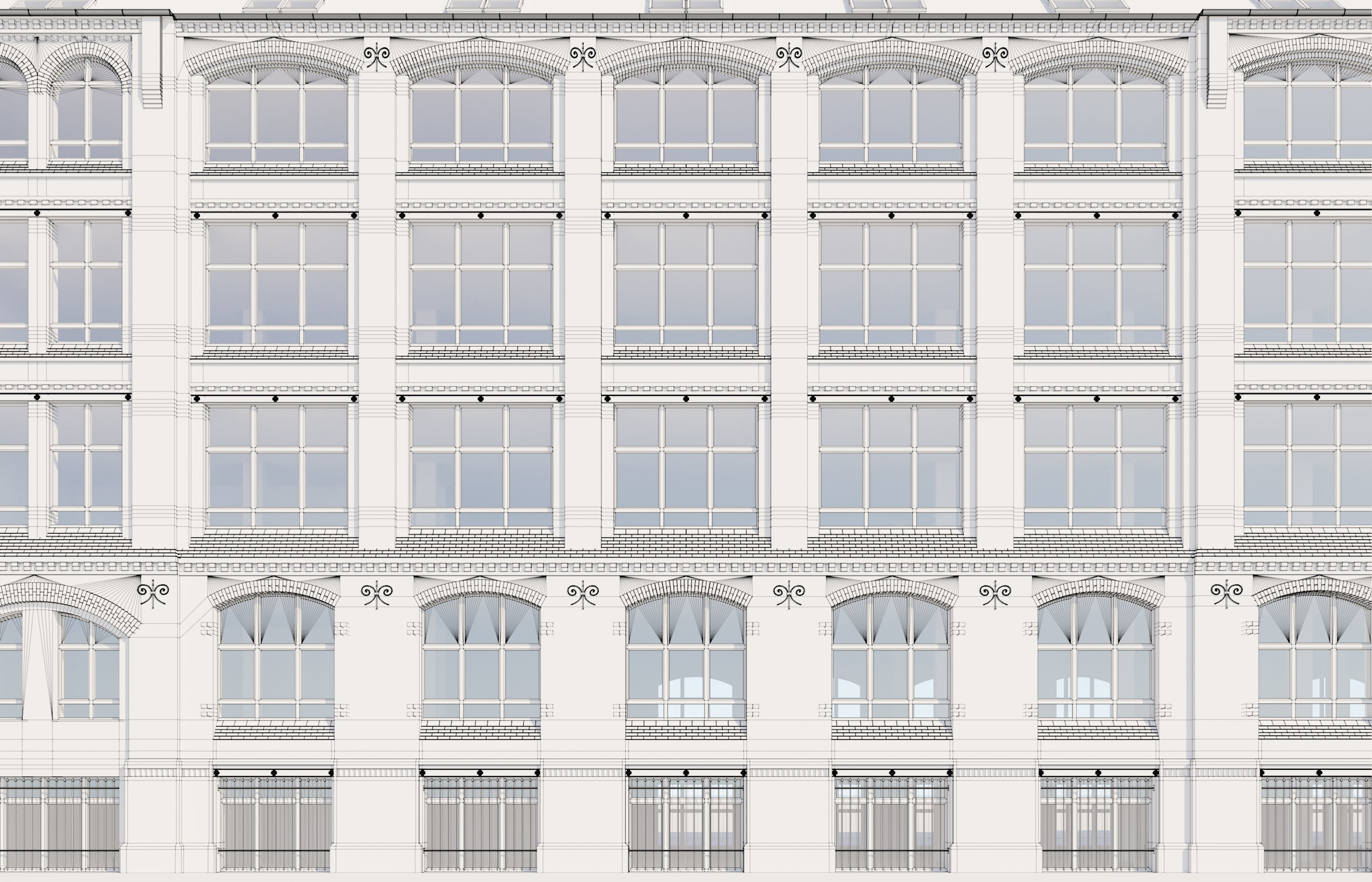 German Loft Building 3D model_13