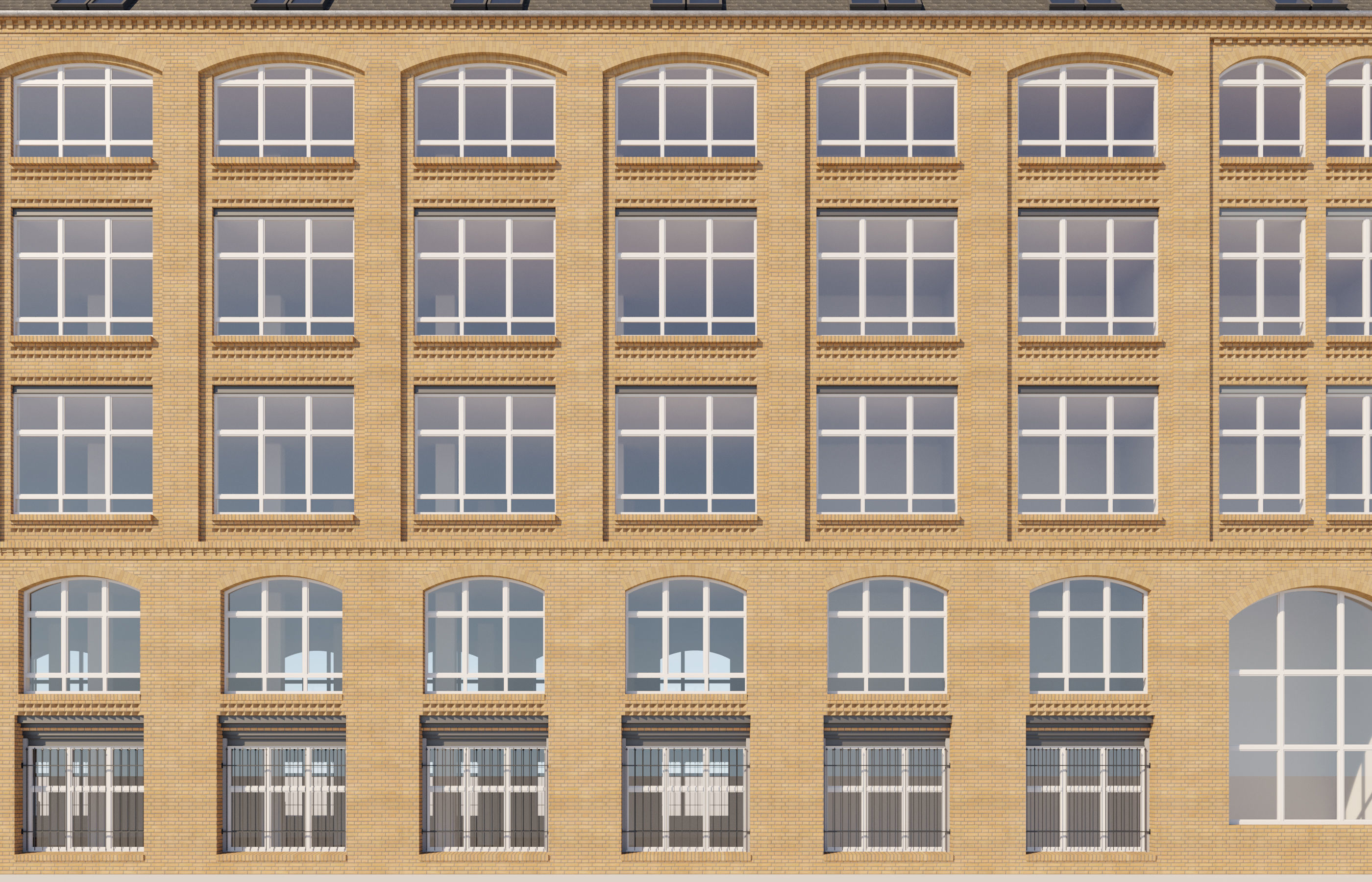 German Loft Building 3D model_7