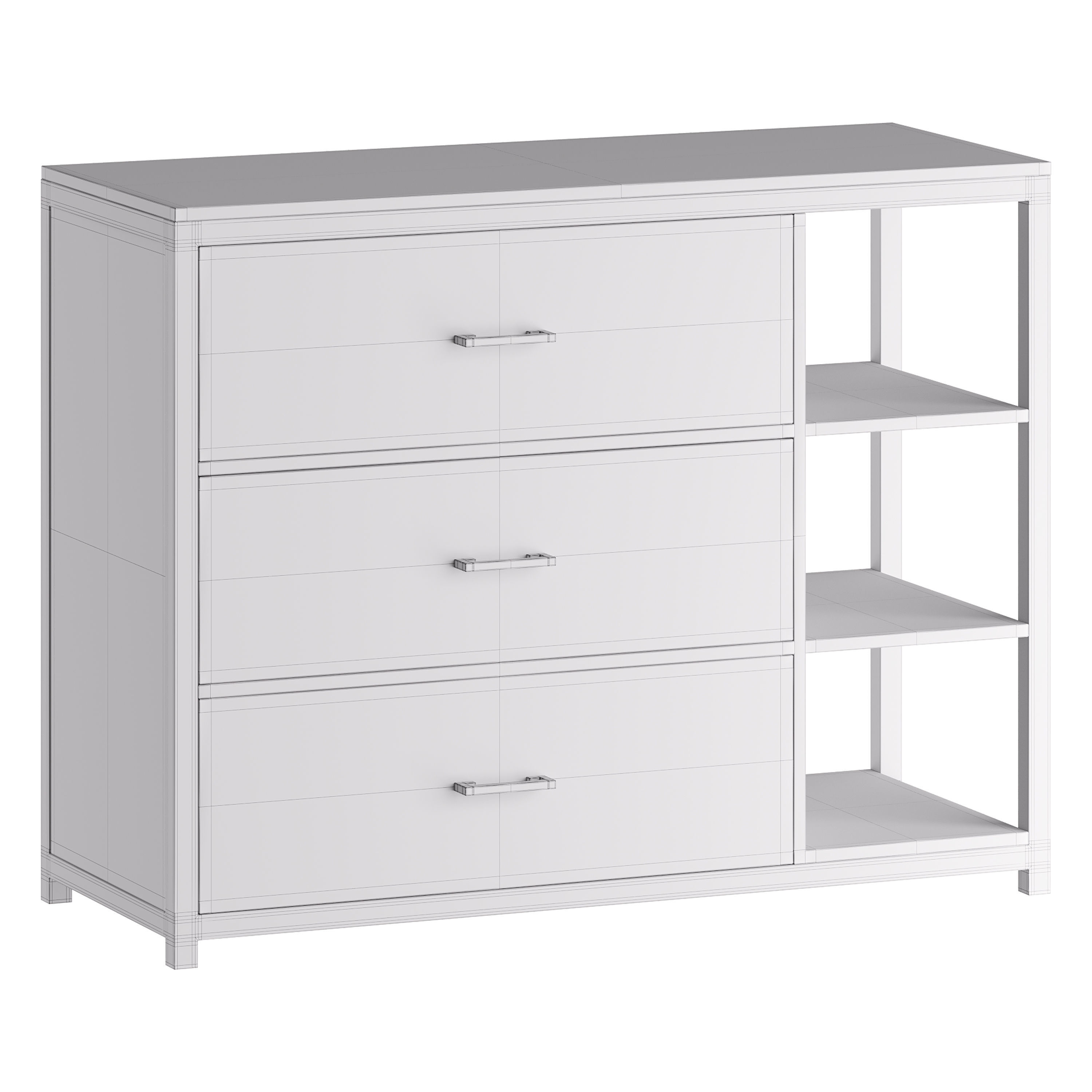 Loft cabinet 3D model_18