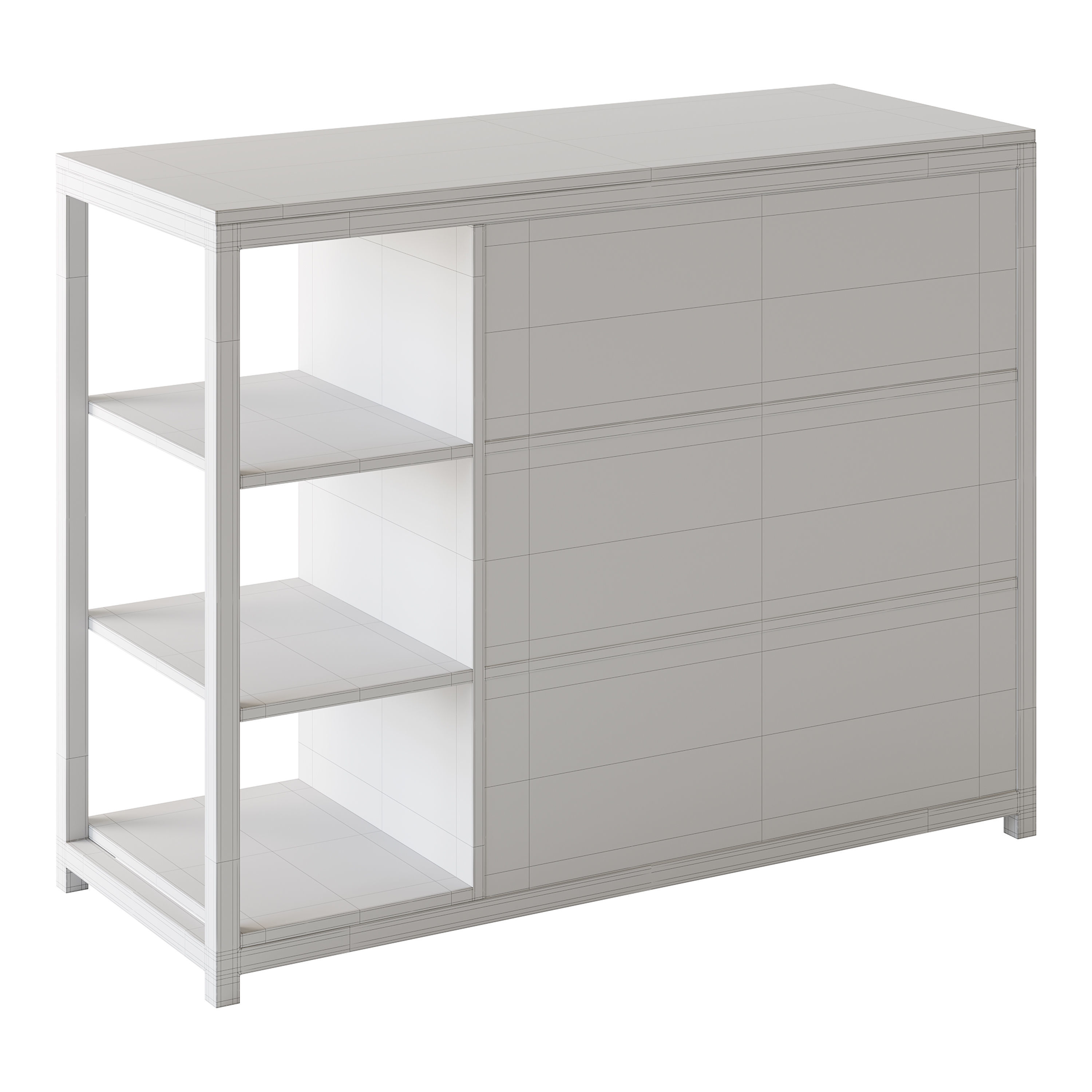Loft cabinet 3D model_19