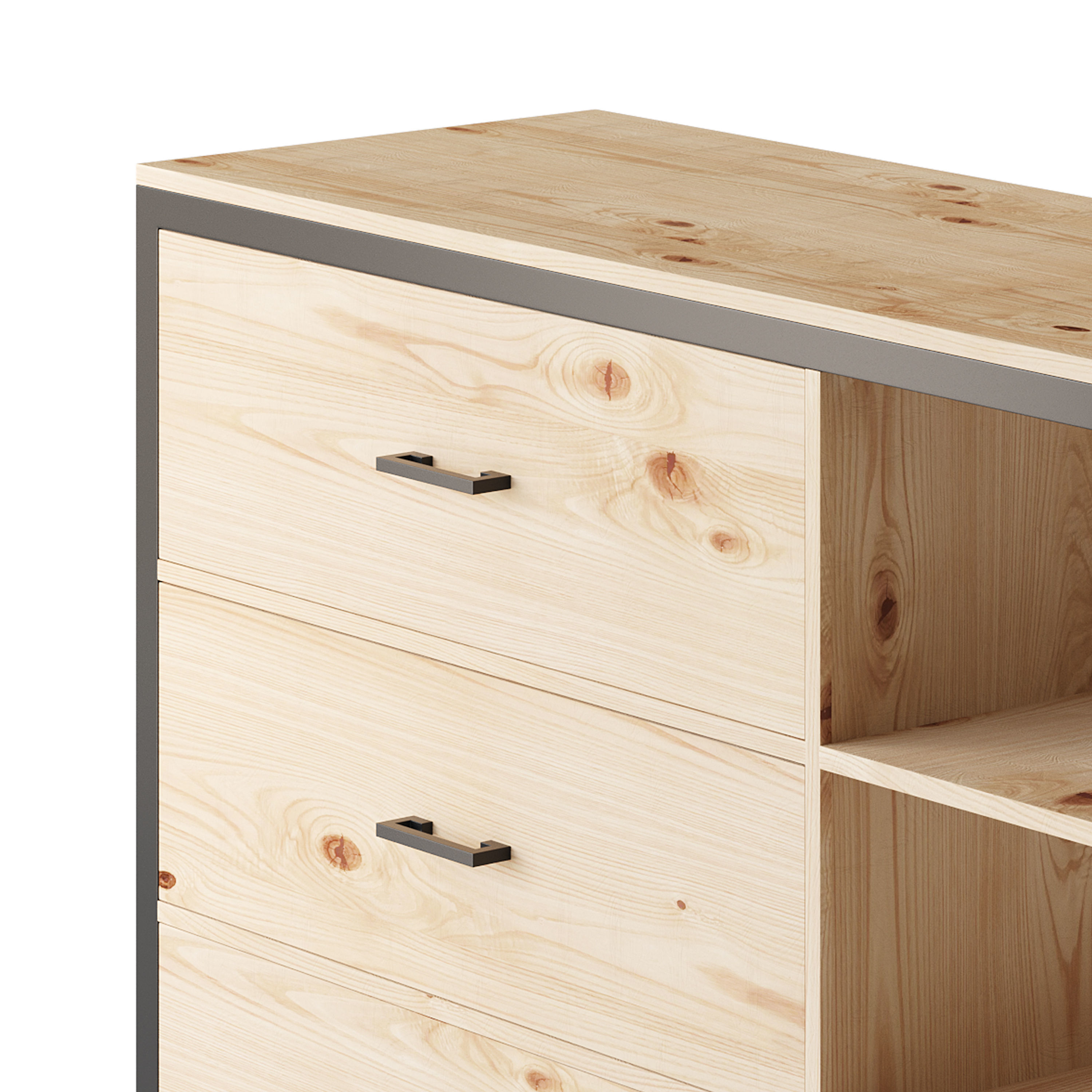 Loft cabinet 3D model_4