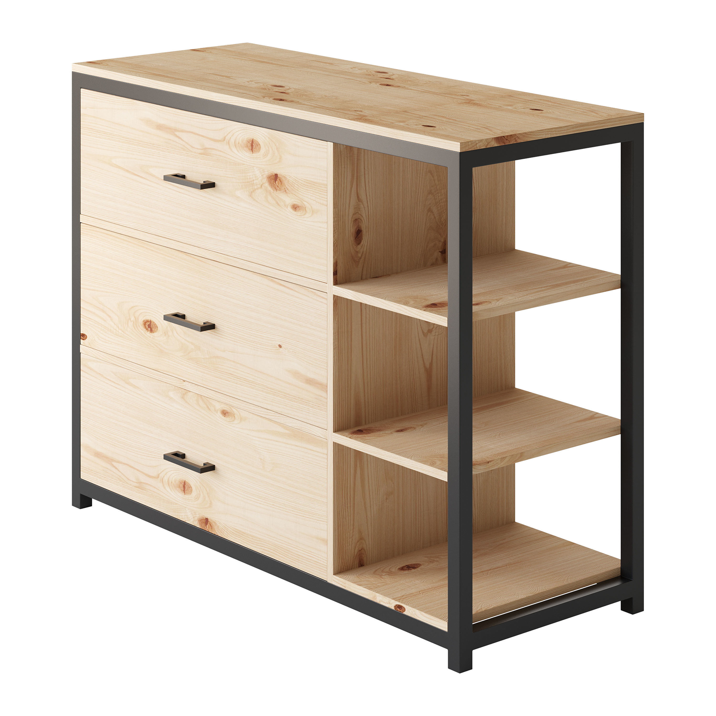 Loft cabinet 3D model_2