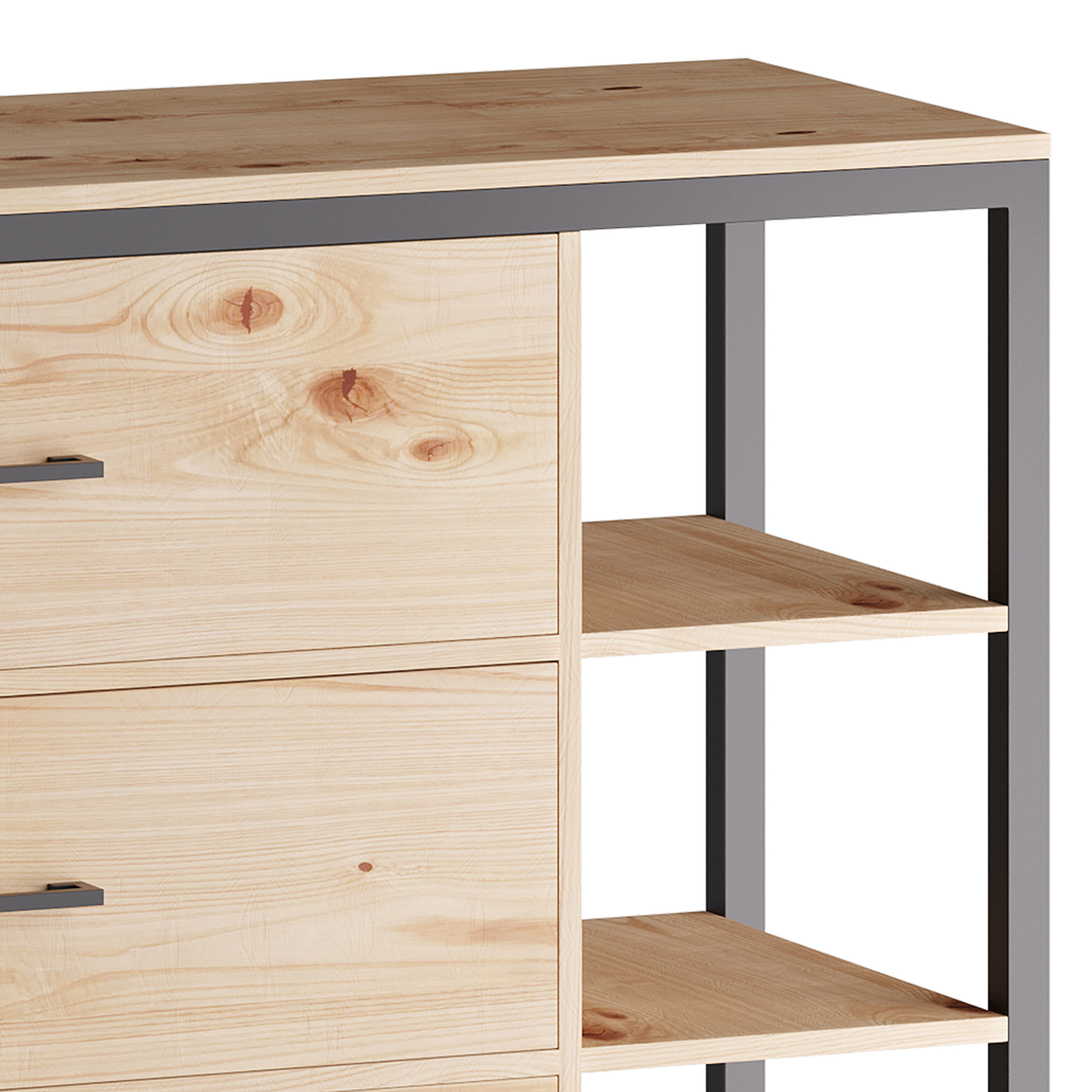 Loft cabinet 3D model_11