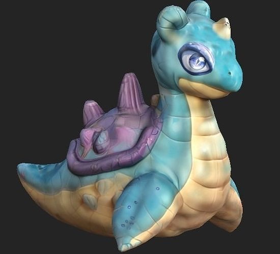 Adorable Lapras Baby 3D Model 3D model