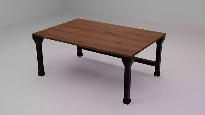 Table Furniture prop Free low-poly 3D model