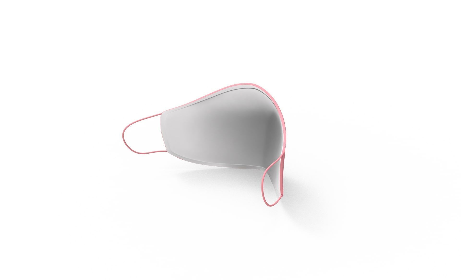 Cartoon Pig face mask animal  Low-poly 3D model_9