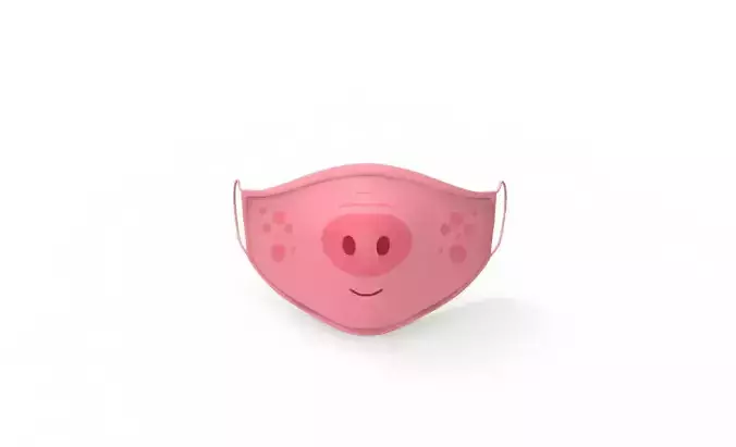 Cartoon Pig face mask animal 