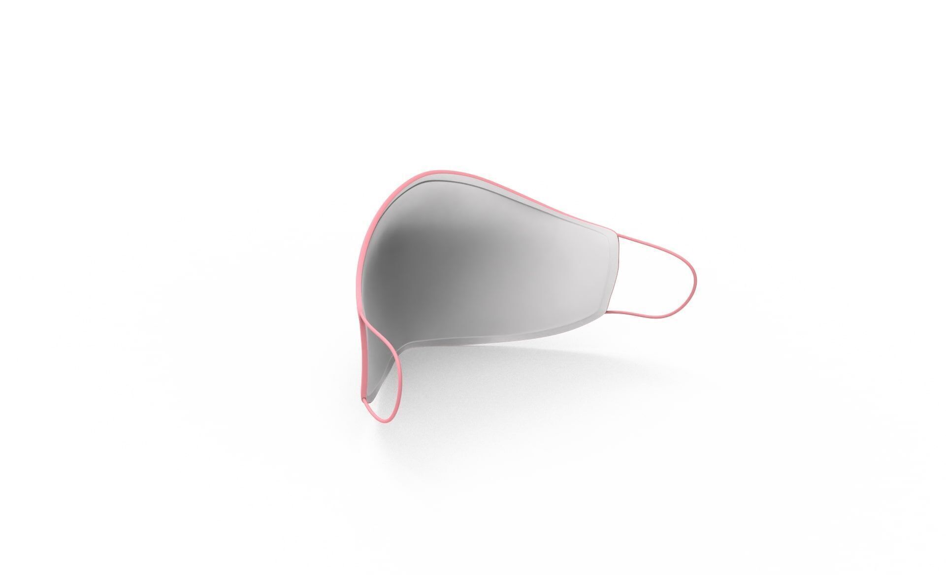 Cartoon Pig face mask animal  Low-poly 3D model_5