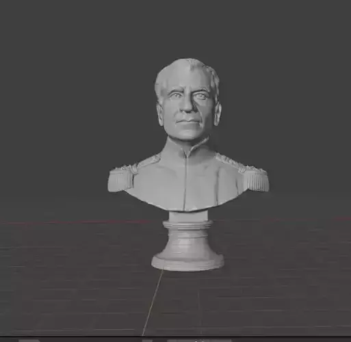 Mohammad Reza Pahlavi 3D print model