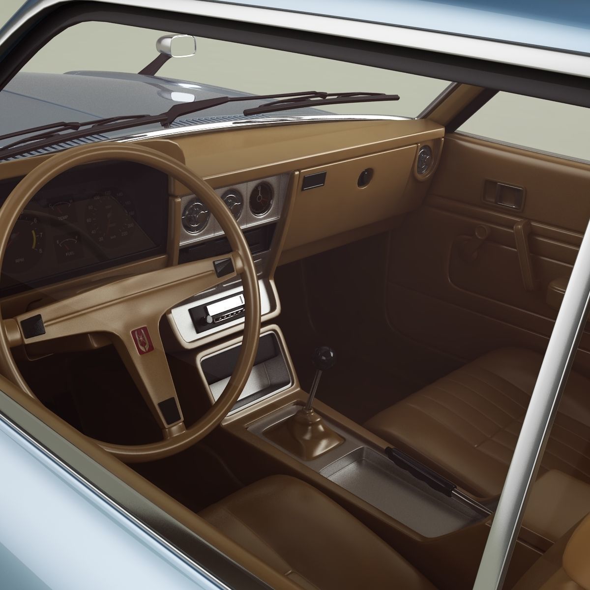 Toyota Corona Mk2 X30 3D model_8