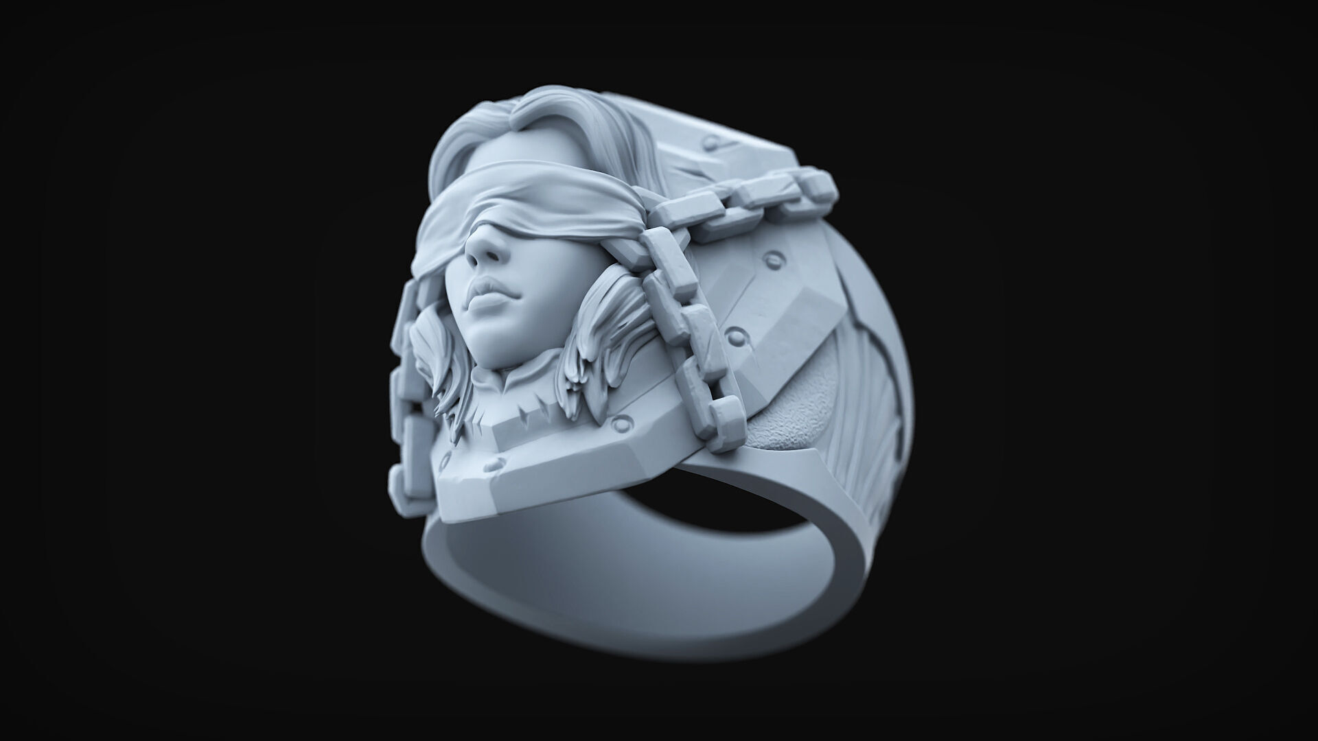 Absolution Regalia ring wow fun STL 3d model for 3d printing 3D print model_5
