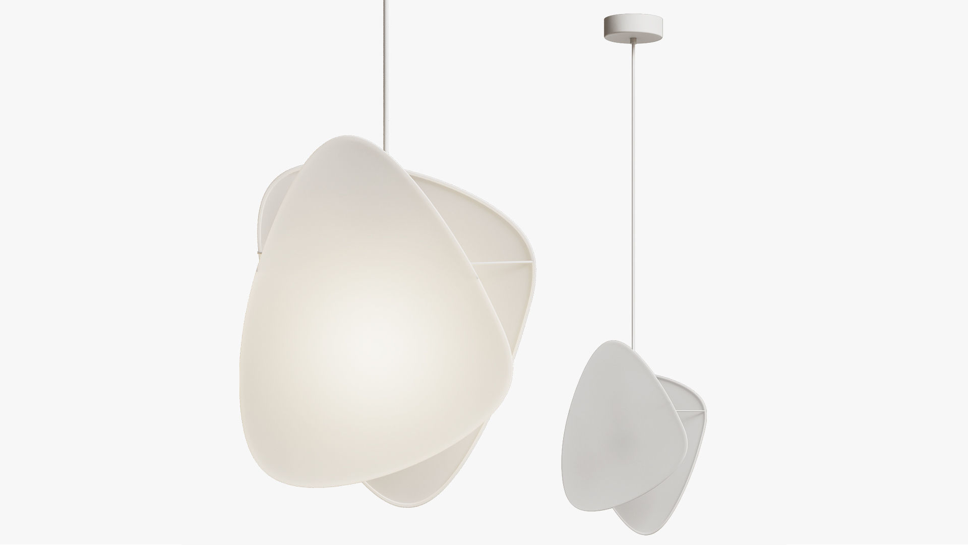 Hanging lamp Screen S 3D model_2