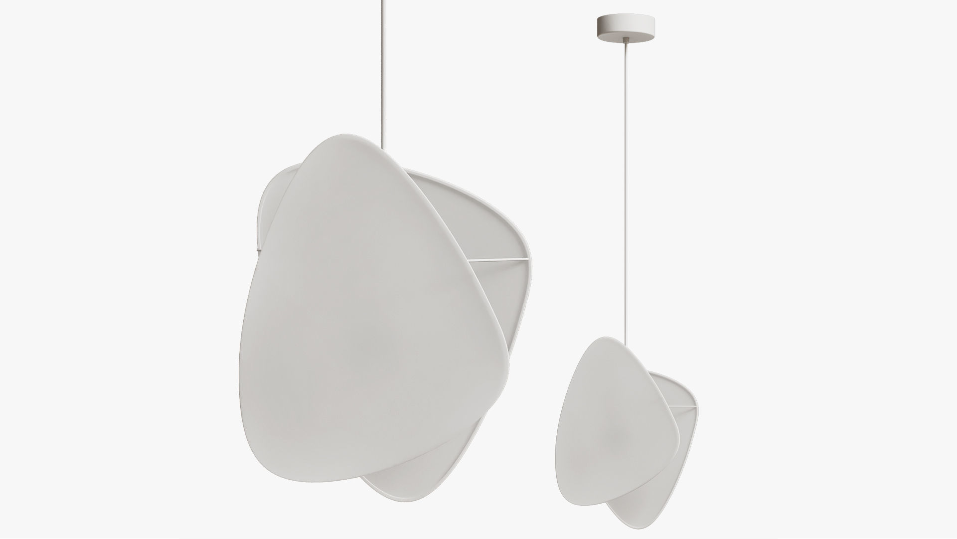 Hanging lamp Screen S 3D model_1