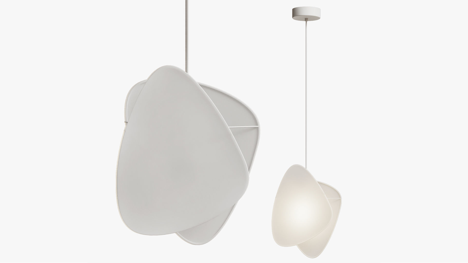 Hanging lamp Screen S 3D model_3