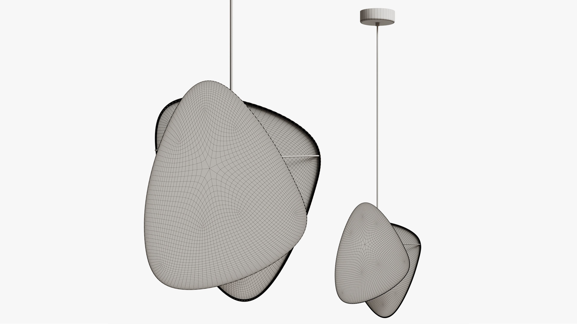 Hanging lamp Screen S 3D model_5