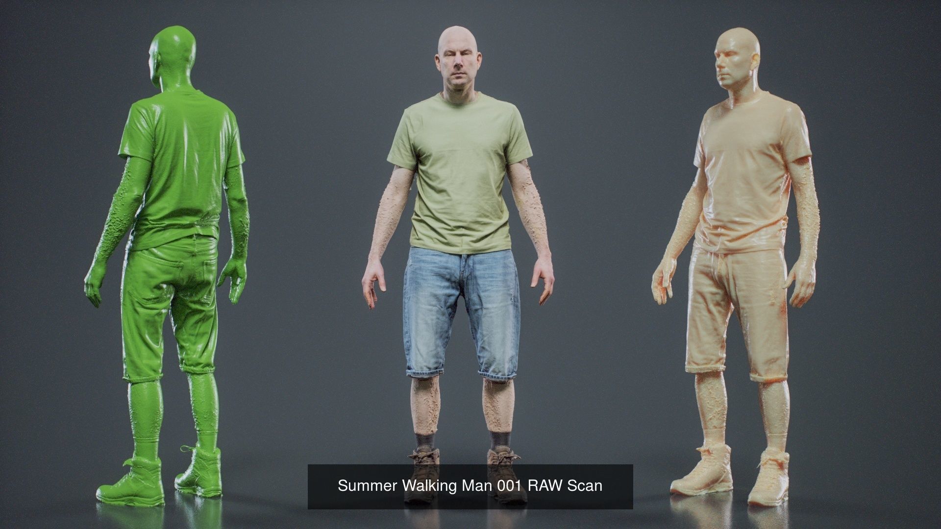 69 Male Characters RAW Scan 3D Model Collection_51