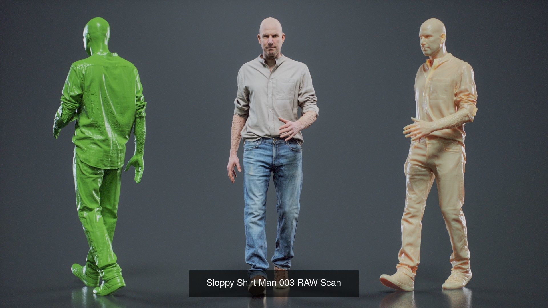 69 Male Characters RAW Scan 3D Model Collection_53