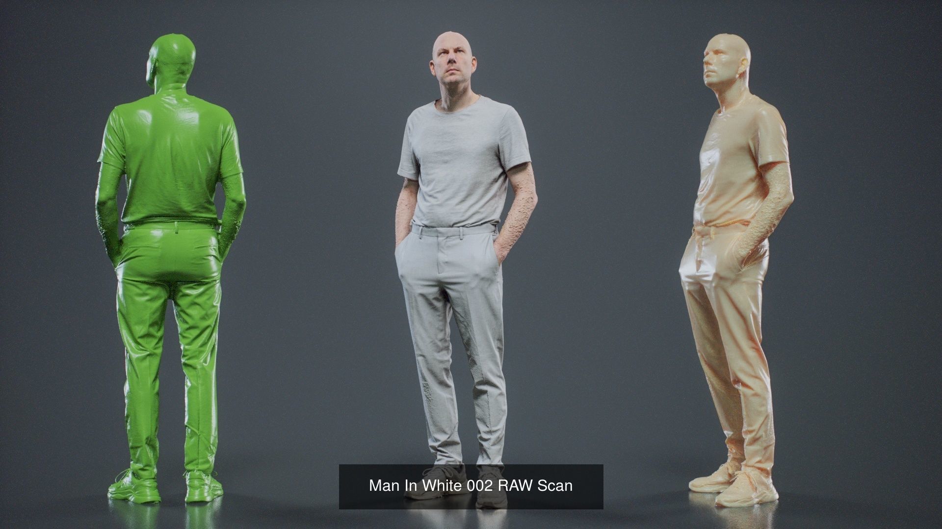 69 Male Characters RAW Scan 3D Model Collection_69