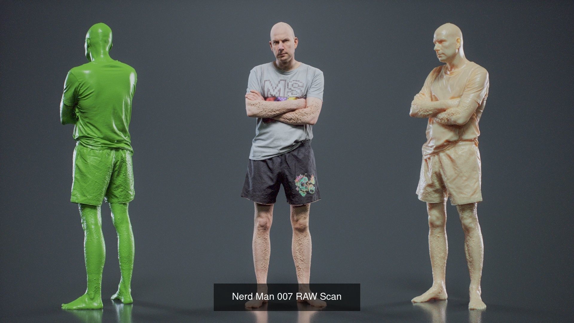 69 Male Characters RAW Scan 3D Model Collection_19