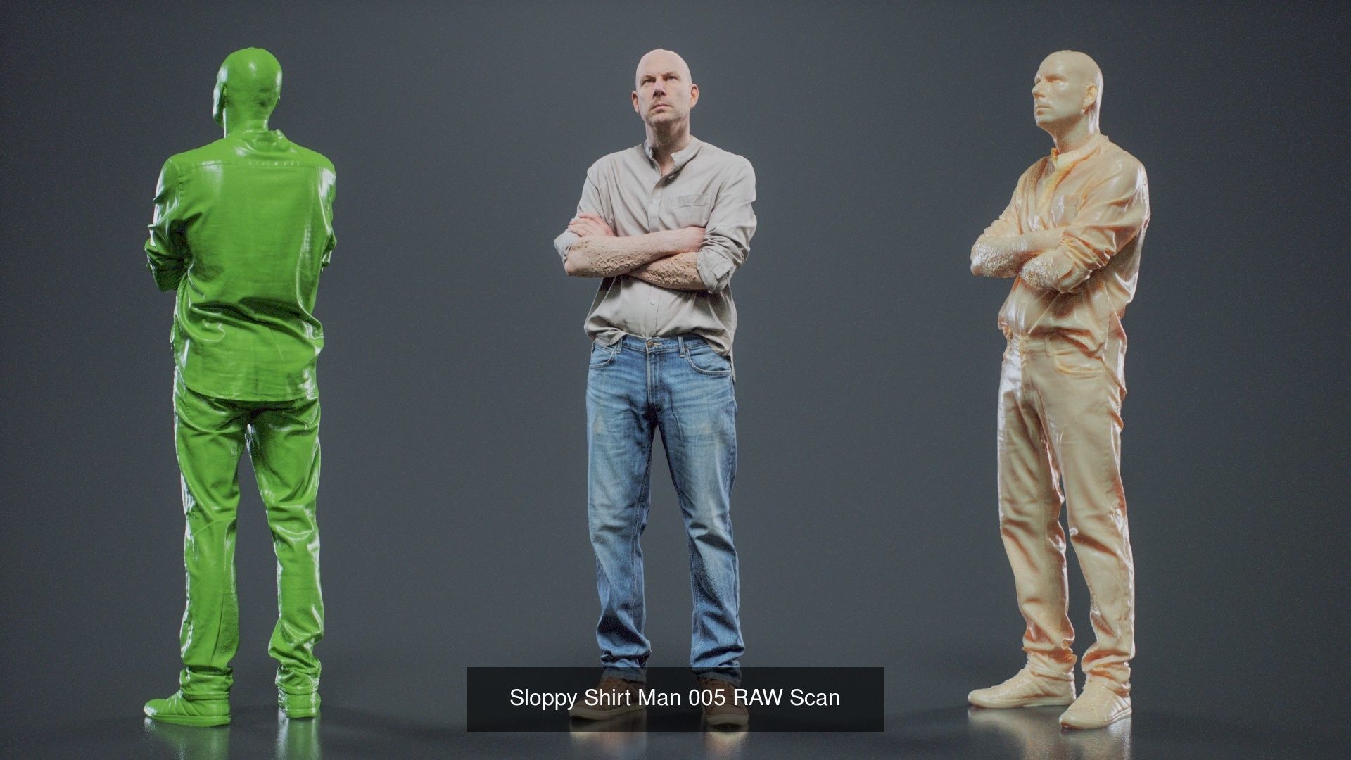 69 Male Characters RAW Scan 3D Model Collection_52