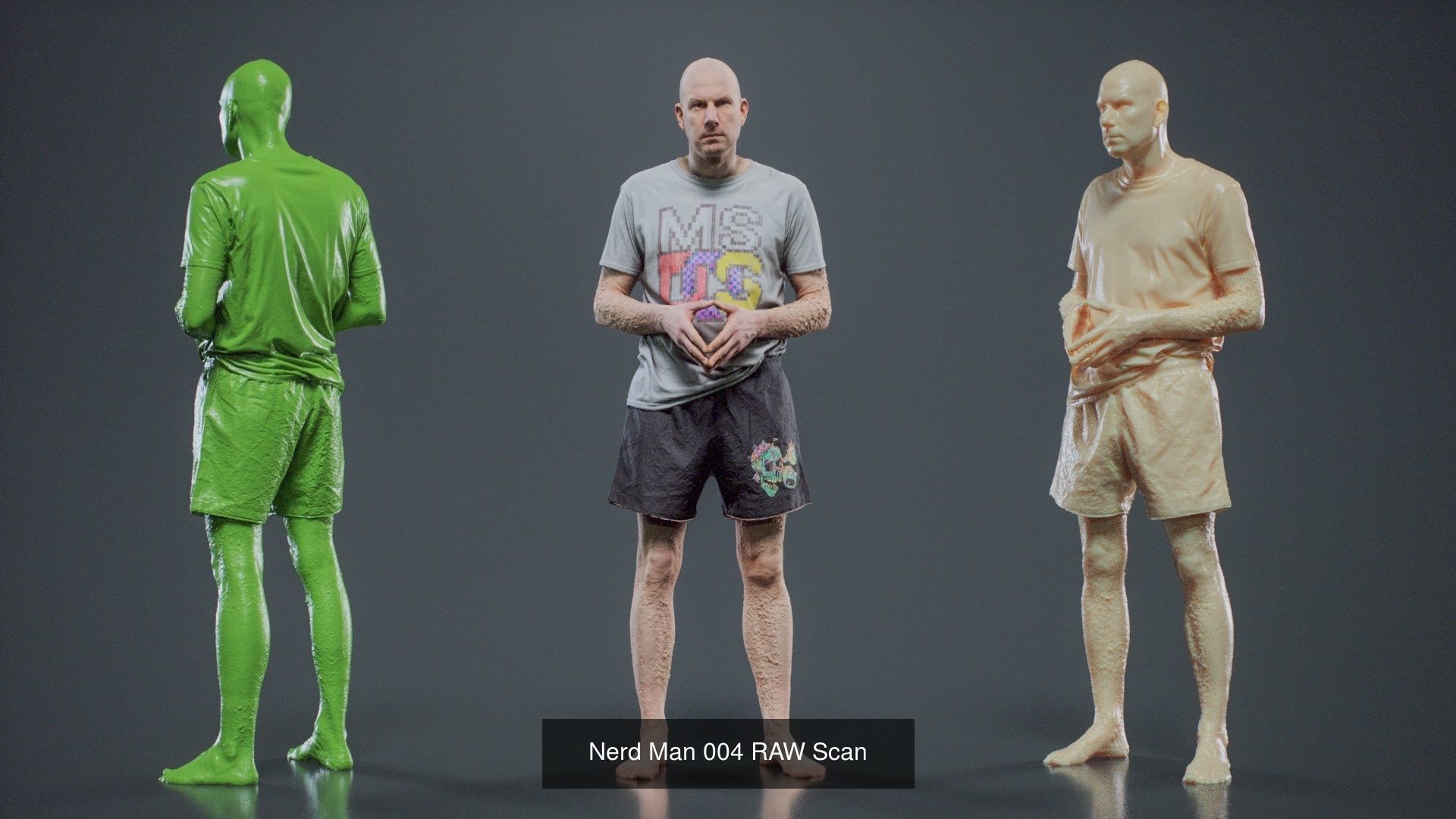 69 Male Characters RAW Scan 3D Model Collection_61