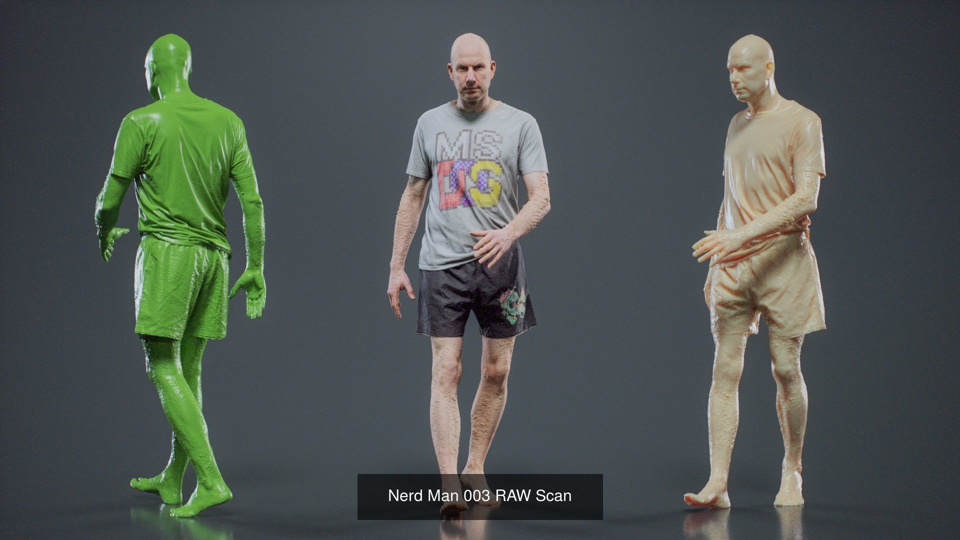 69 Male Characters RAW Scan 3D Model Collection_63