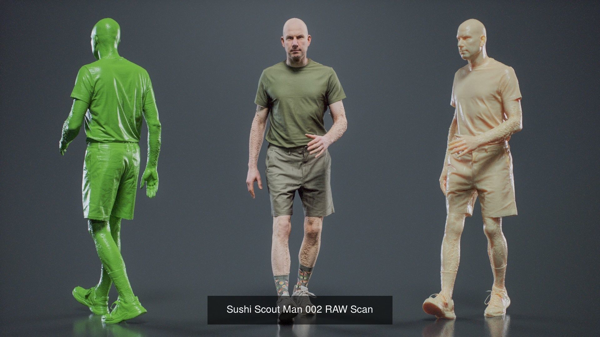 69 Male Characters RAW Scan 3D Model Collection_14