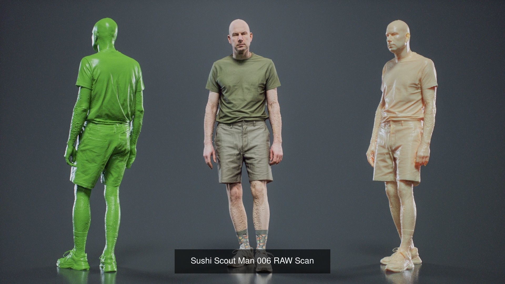 69 Male Characters RAW Scan 3D Model Collection_25