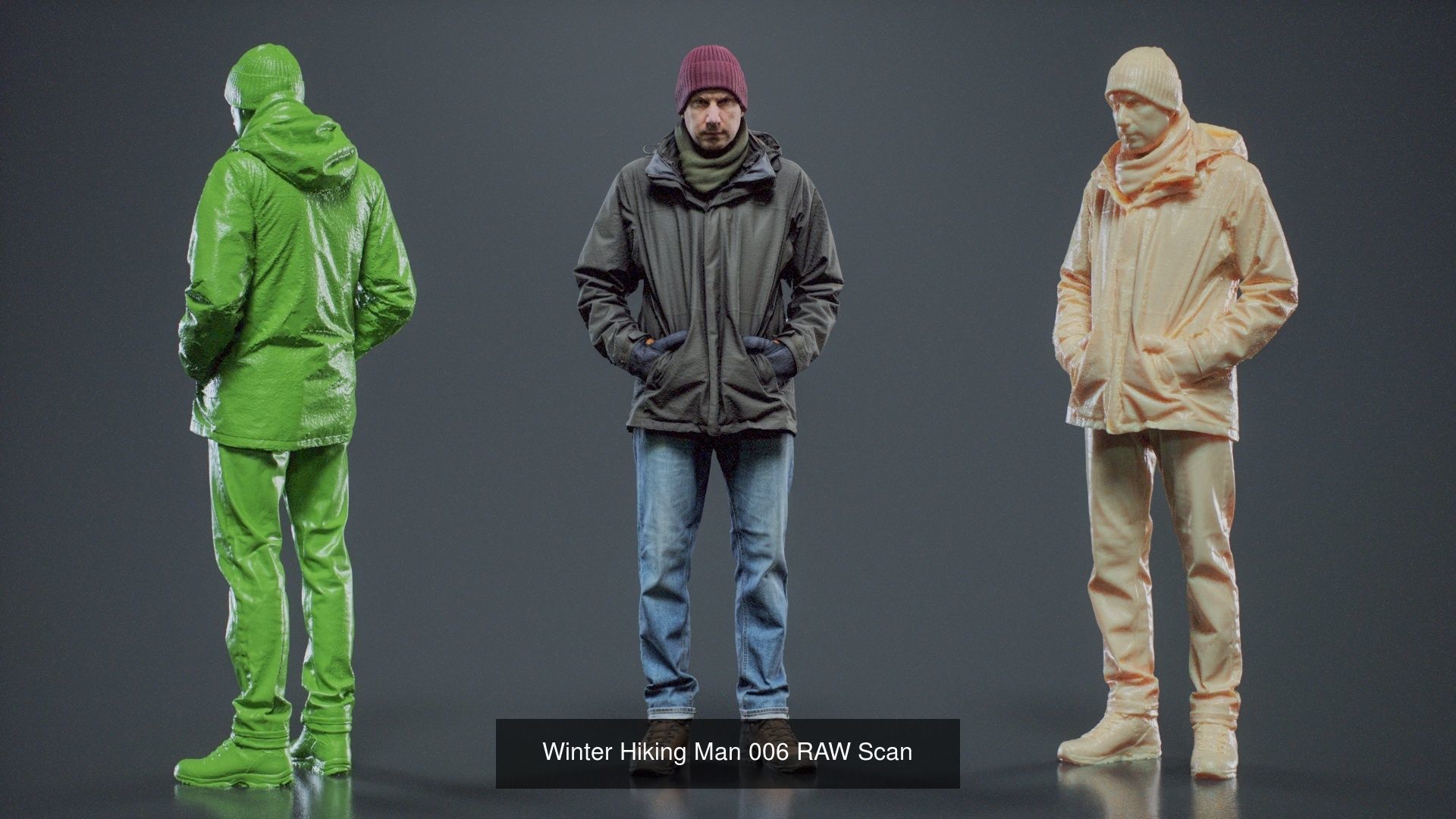 69 Male Characters RAW Scan 3D Model Collection_7