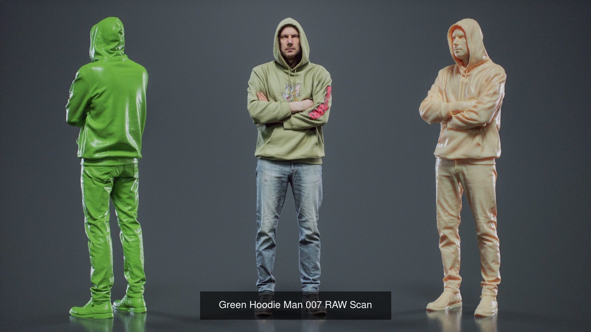 69 Male Characters RAW Scan 3D Model Collection_71