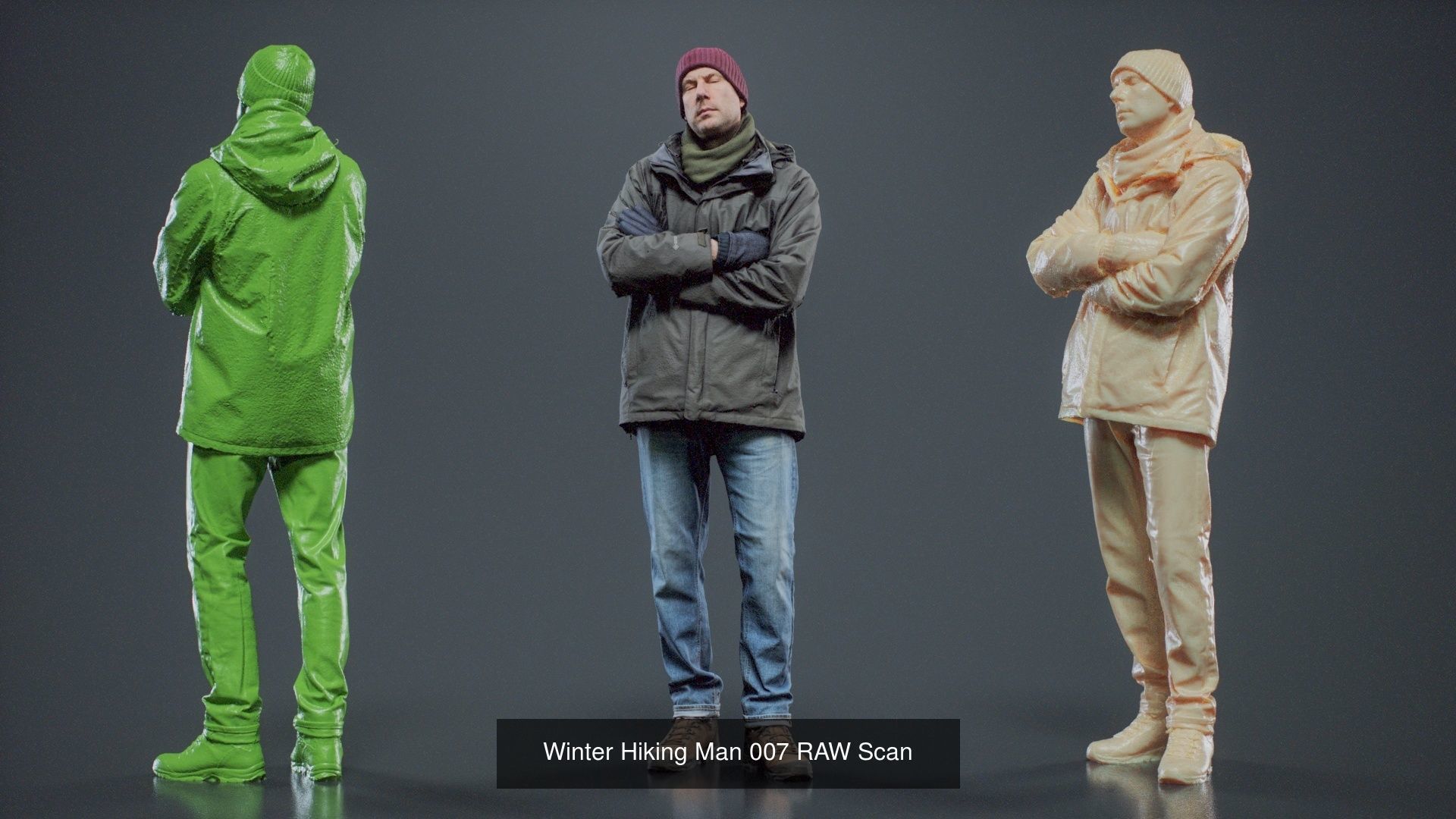 69 Male Characters RAW Scan 3D Model Collection_31