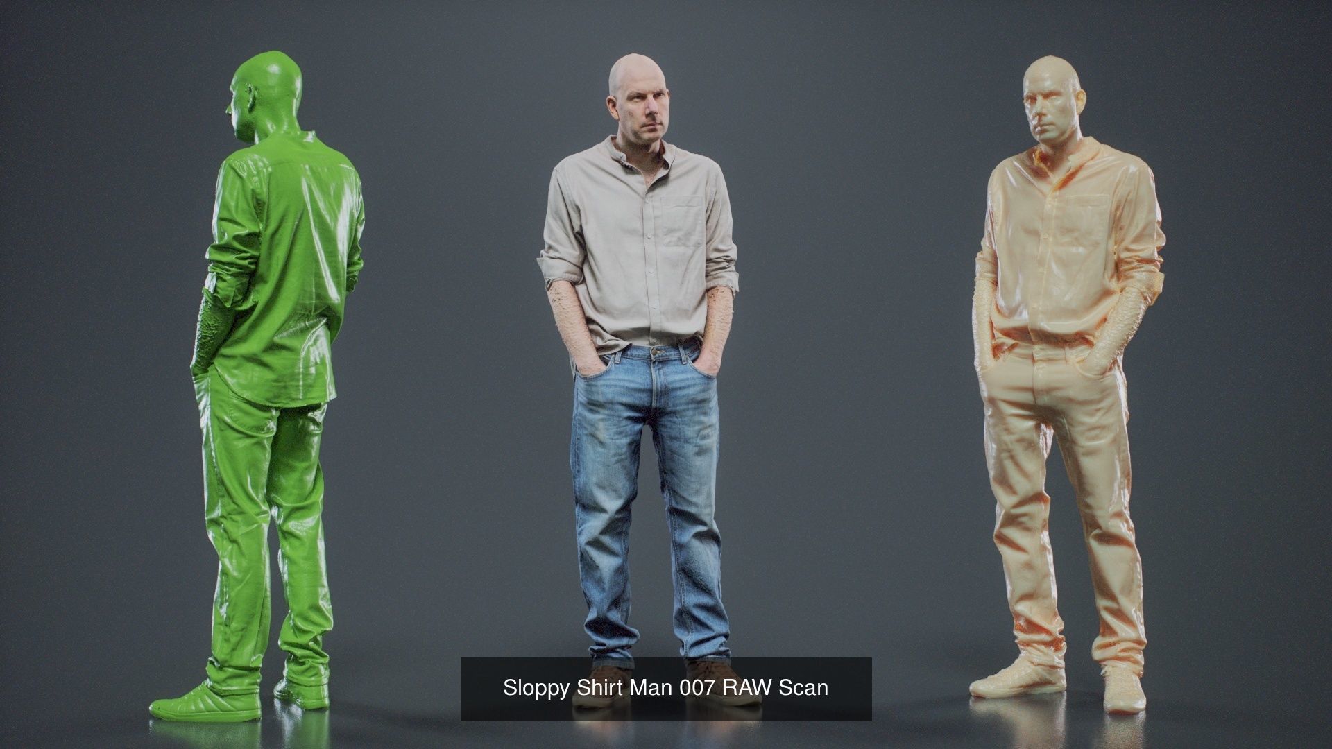 69 Male Characters RAW Scan 3D Model Collection_12