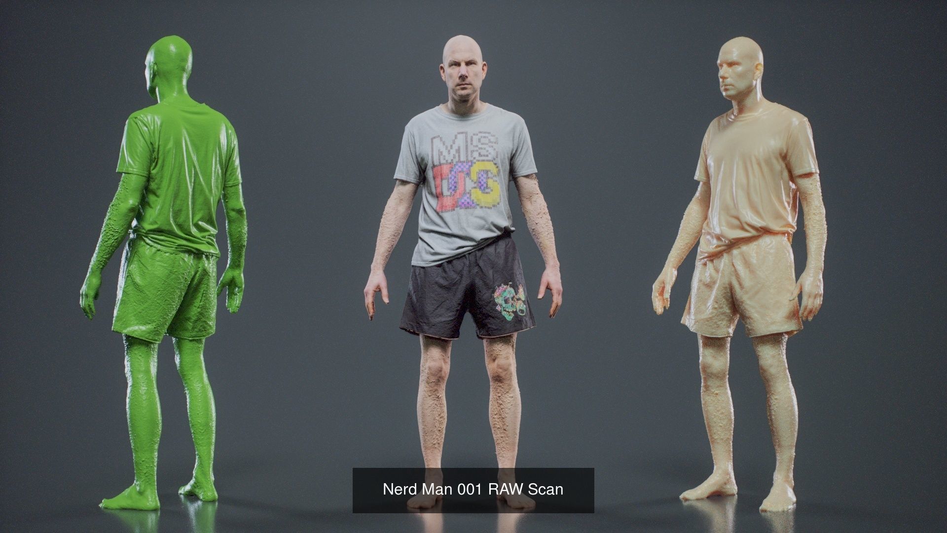 69 Male Characters RAW Scan 3D Model Collection_64