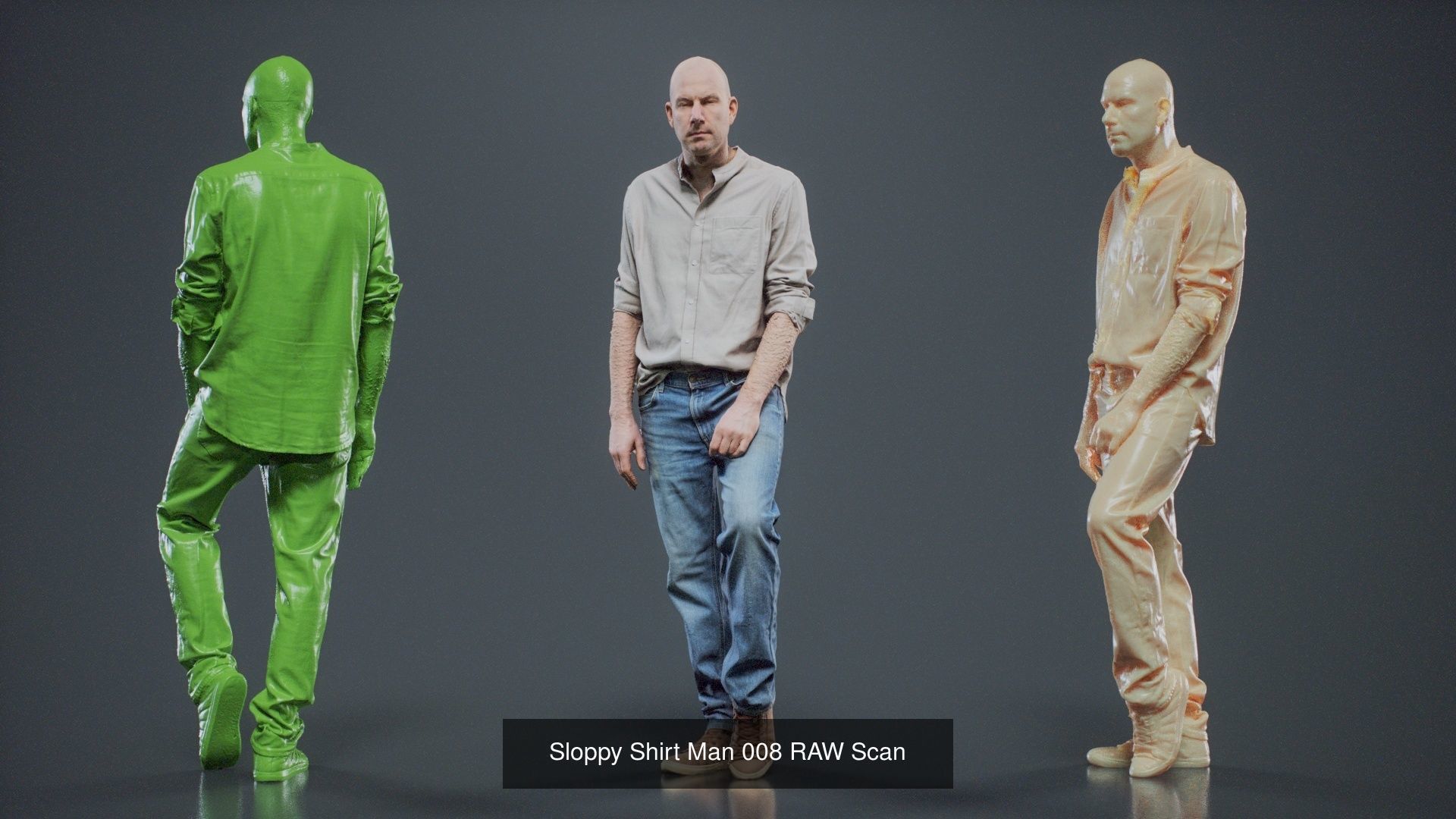 69 Male Characters RAW Scan 3D Model Collection_24