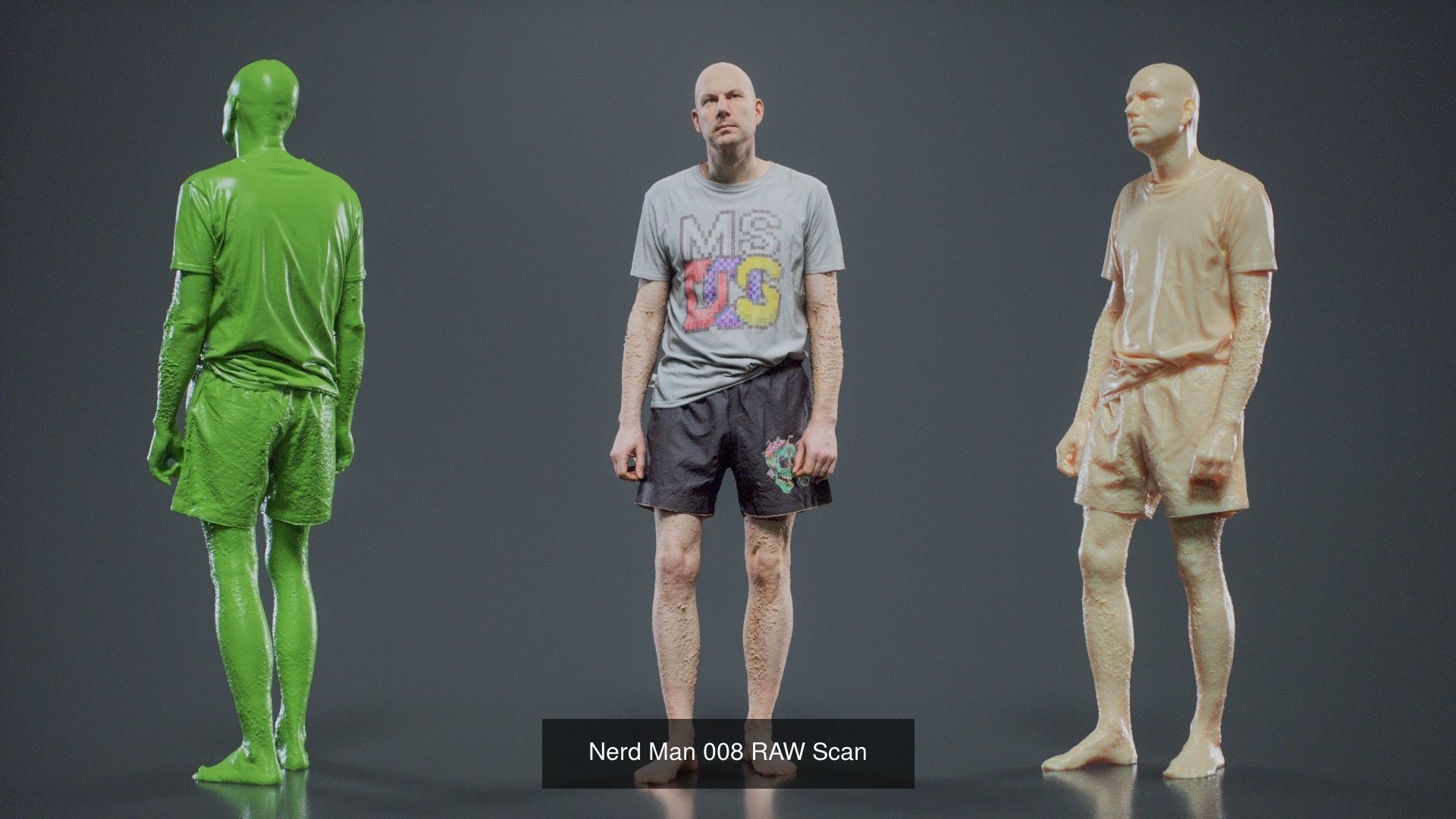 69 Male Characters RAW Scan 3D Model Collection_59