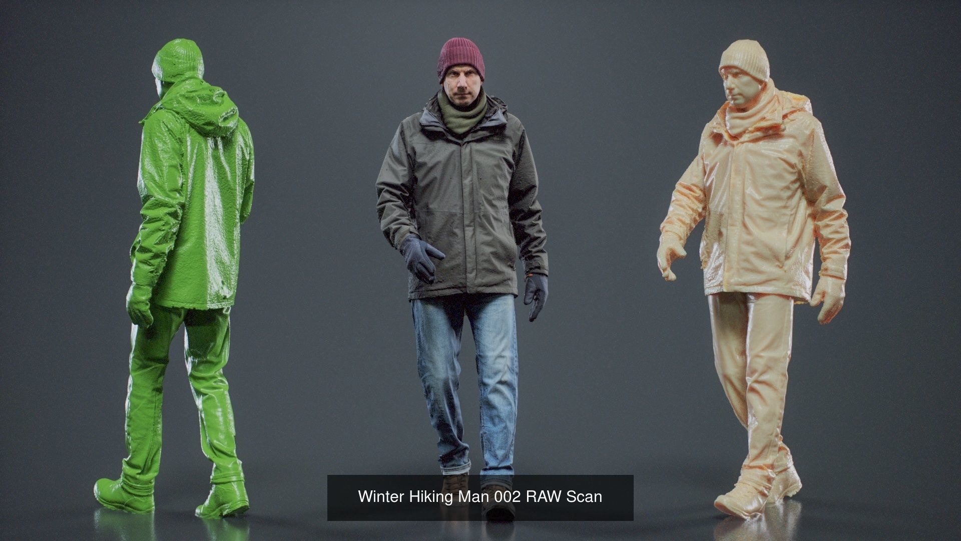 69 Male Characters RAW Scan 3D Model Collection_36