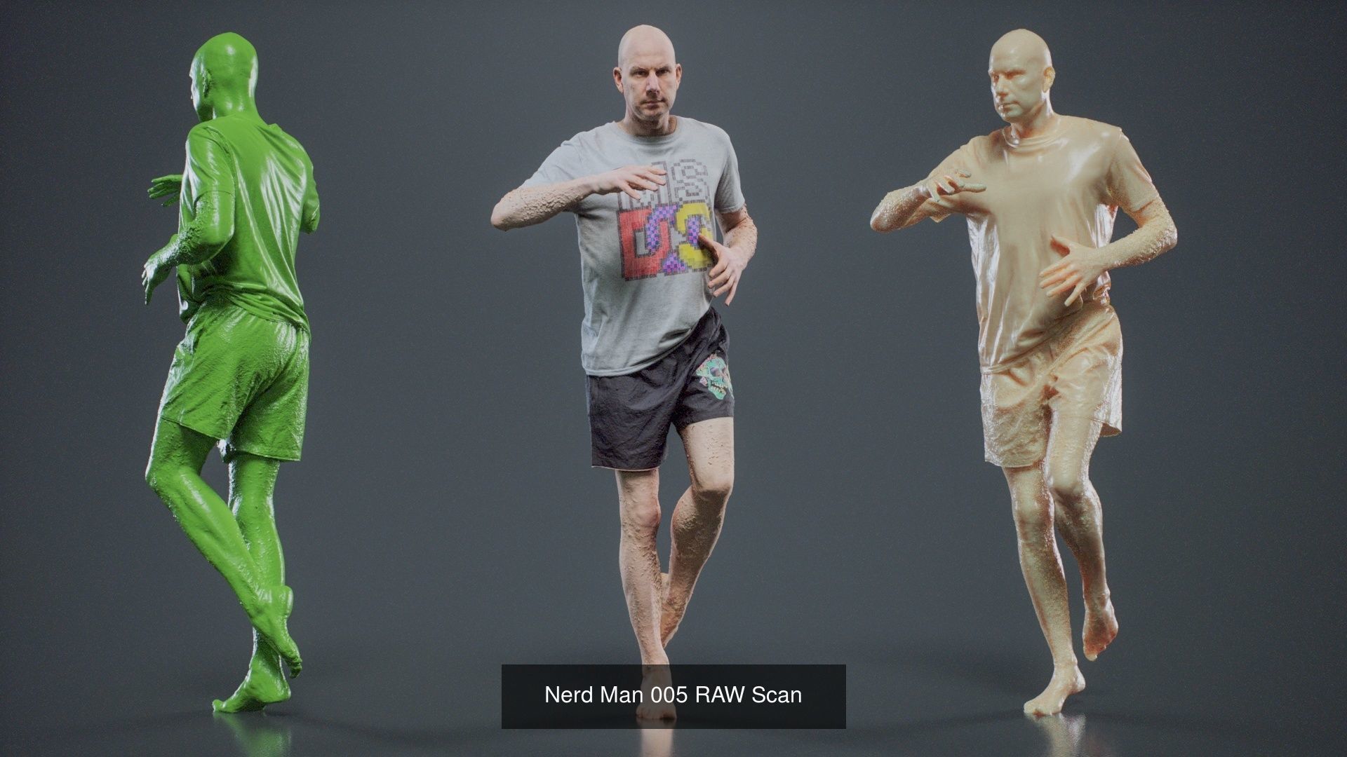 69 Male Characters RAW Scan 3D Model Collection_60