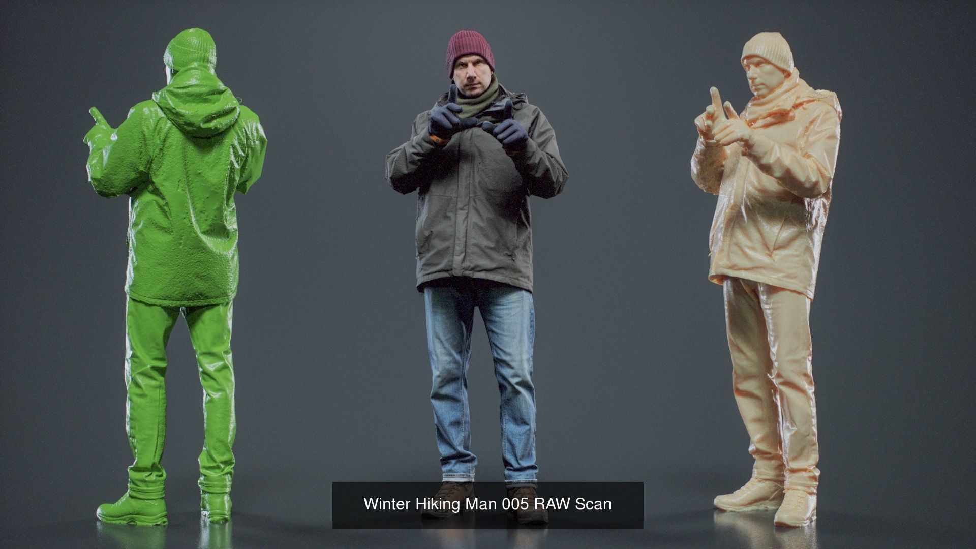 69 Male Characters RAW Scan 3D Model Collection_11